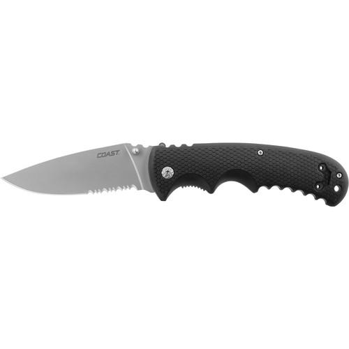 COAST DX318 Double-Lock Folding Knife with 3-Position Pocket Clip