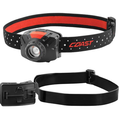 COAST FL60 Wide-Angle Flood Beam LED Headlamp with Hard Hat Kit