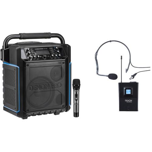 Denon Commander Sport PA with Wireless Handheld Mic and Headset Mic Kit