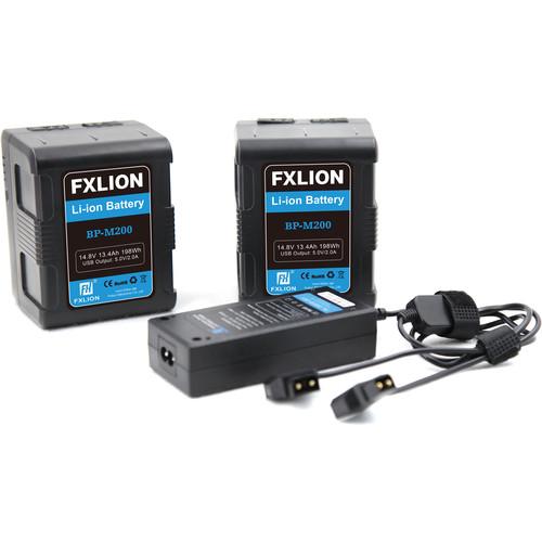 Fxlion Square 14.8V V-Mount Lithium-Ion Battery Kit