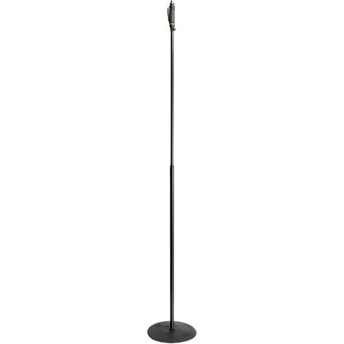 Gravity Stands Microphone Stand with Round Base and One-Hand Clutch