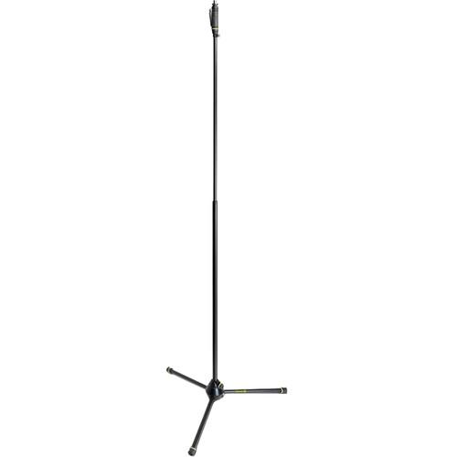 Gravity Stands Straight Microphone Stand with Folding Tripod and One-Handed Height Adjustment