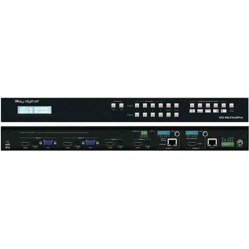 Key-Digital 4x2 4K Multi-View Presentation Matrix Switcher