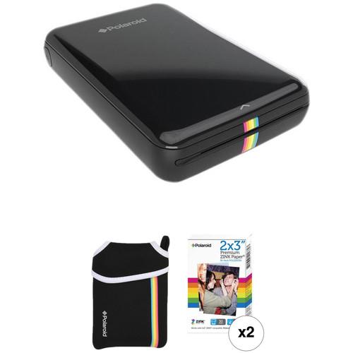 Polaroid ZIP Mobile Printer Kit with Pouch and 30 Sheets of Photo Paper