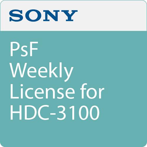 Sony PsF Weekly License for HDC-3100