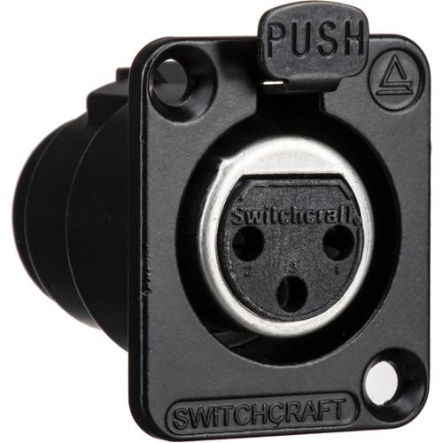 Switchcraft DE Series 3-Pin XLR Female Panel Mount Connector