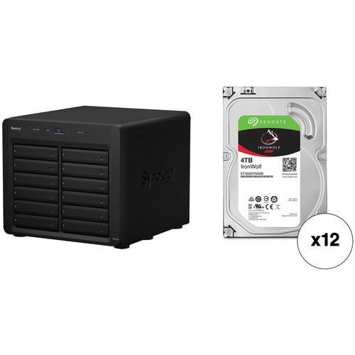 Synology DX1215 48TB 12-Bay NAS Expansion Unit Kit with Seagate NAS Drives