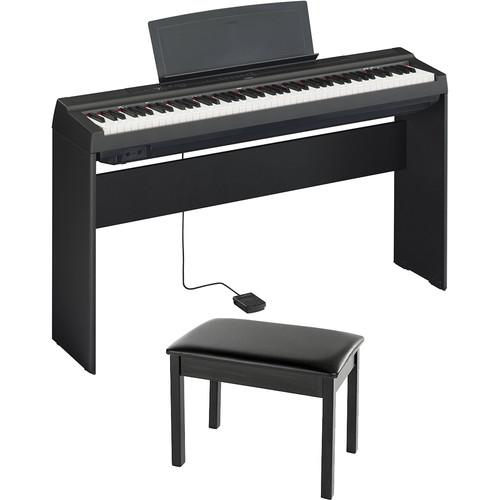 Yamaha P-125 Digital Piano Bundle with Stand and Bench