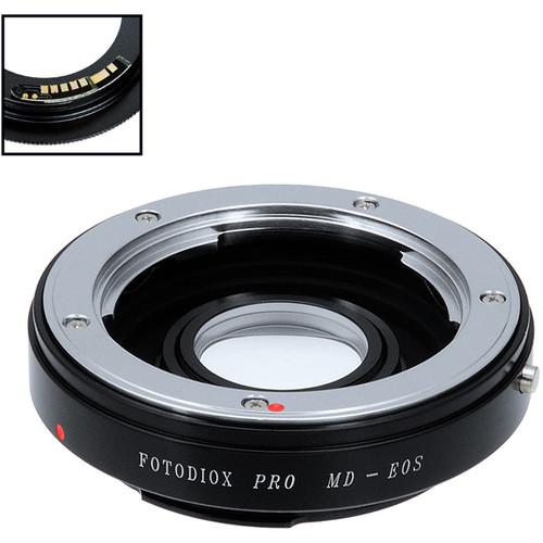 FotodioX Pro Lens Mount Adapter with Generation v10 Focus Confirmation Chip for Minolta MD-Mount Lens to Canon EF or EF-S Mount Camera