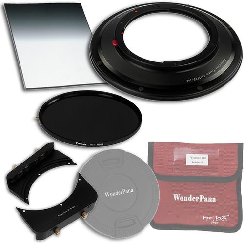 FotodioX WonderPana 145 Core Unit Kit for Canon TS-E 17mm Lens with 6.6 x 8.5" Soft-Edge Graduated Neutral Density 0.6 and 145mm Circular Polarizer Filters