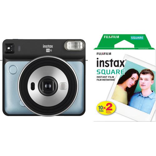 FUJIFILM INSTAX SQUARE SQ6 Instant Film Camera with Twin Pack of Film Kit