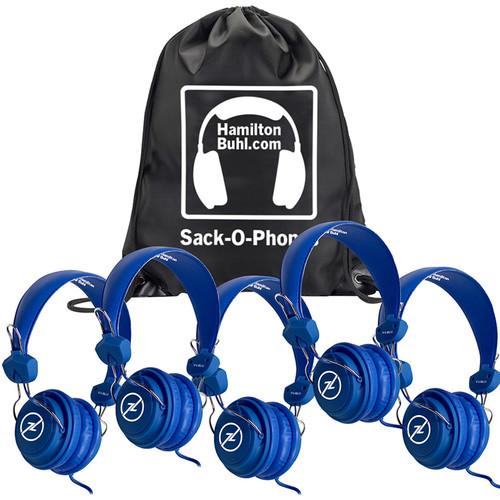 HamiltonBuhl Sack-O-Phones Favoritz Student Headphones with In-Line Microphones