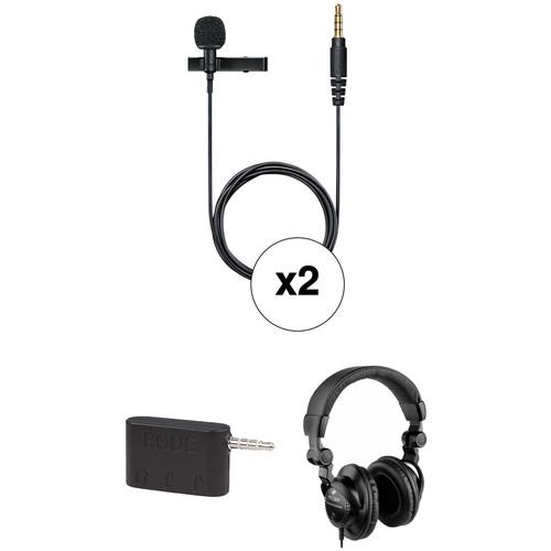 Shure Dual MOTIV MVL Lavalier Microphone and Two-Person Interview Kit