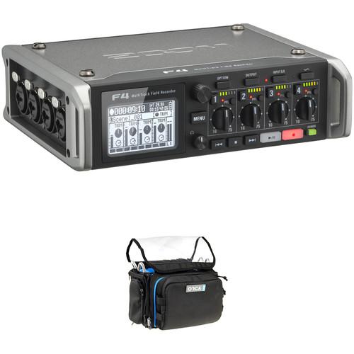 Zoom F4 Multitrack Field Recorder Kit with ORCA OR-28 Mini Bag
