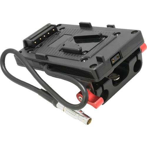 CINEGEARS V-Lock Battery Plate with 15mm Rod Adapter for RED Cameras