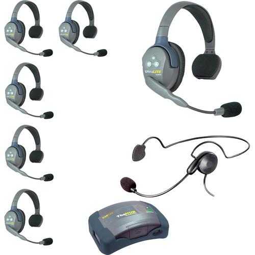 Eartec HUB7SCYBAU UltraLITE 7-Person HUB Intercom System with Cyber Headset