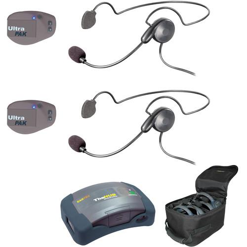 Eartec UPCYB2 UltraPAK 2-Person HUB Intercom System with Cyber Headset