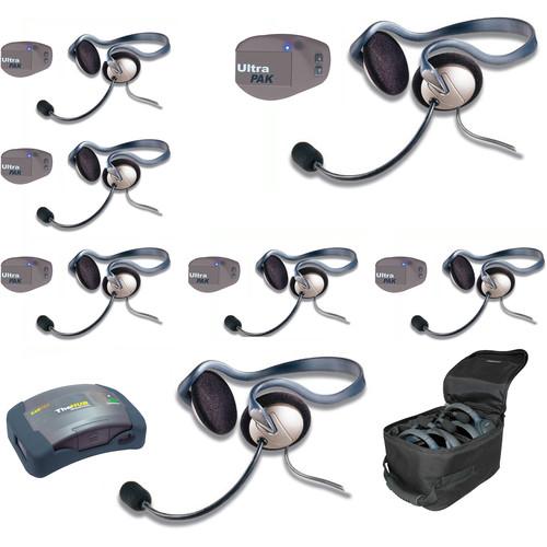 Eartec UPMON7 UltraPAK 7-Person HUB Intercom System with Monarch Headset