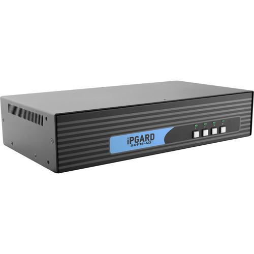 IPGard SDPN-4D 4-Port Dual-Head 4K DisplayPort KVM Switch