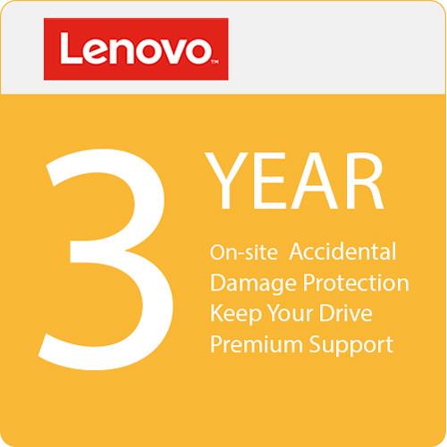 Lenovo 3-Year Onsite Warranty Extension with Accidental Damage Protection, Keep Your Drive & Premier Support