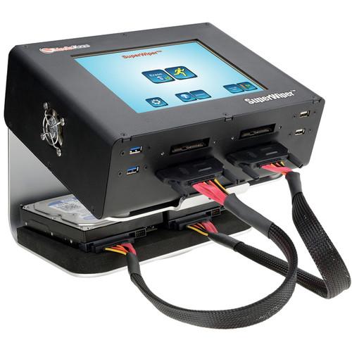 MediaClone SuperWiper 8" SAS SATA Erase Field Unit with SAS SATA-3 and USB 3.0 Ports