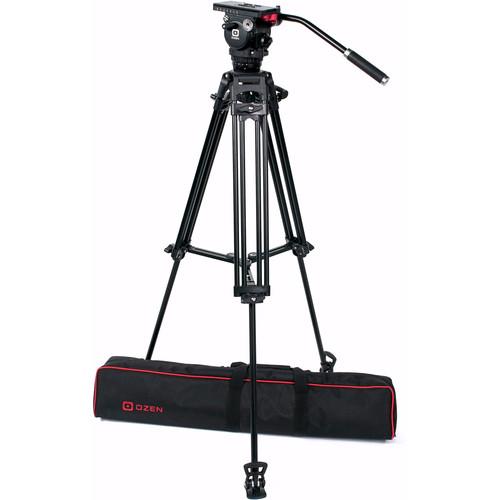 OZEN 75AL2 75mm Aluminum Tripod & Agile 6 Fluid Head System