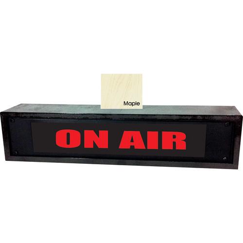 American Recorder ON AIR Sign with LEDs & Maple Enclosure