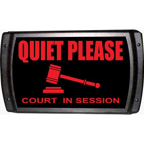 American Recorder QUIET PLEASE - COURT IN SESSION Sign with LEDs