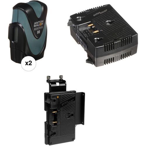 Anton Bauer Digital 90 2-Battery Kit with TWIN Charger & QR-SDH Plate
