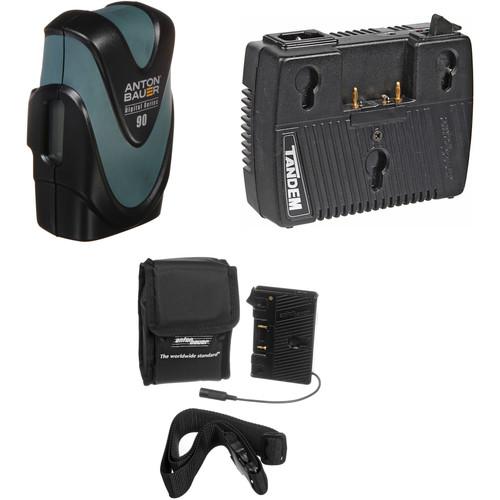 Anton Bauer Digital 90 Battery Kit with Tandem-70 Charger & QR-DSLR Plate