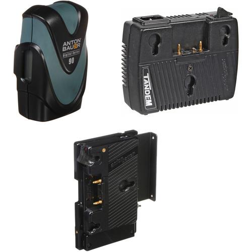 Anton Bauer Digital 90 Battery Kit with Tandem-70 Charger & QR-DSR Plate