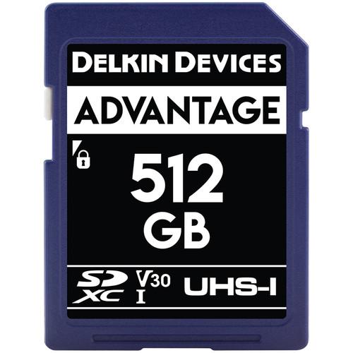 Delkin Devices 512GB Advantage UHS-I SDXC Memory Card