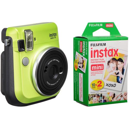 FUJIFILM INSTAX Mini 70 Instant Film Camera with 20 Sheets Film Kit