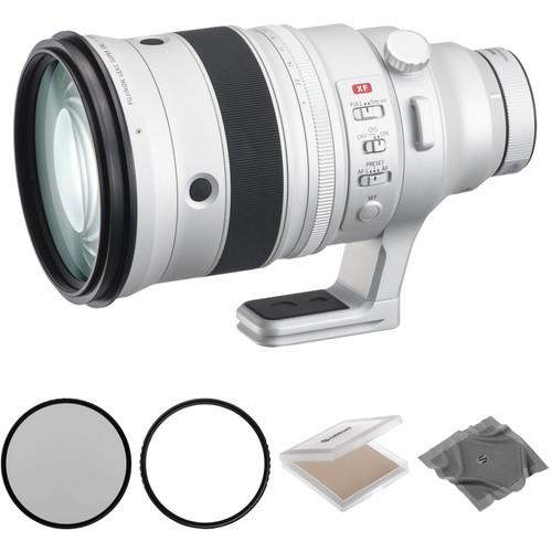 FUJIFILM XF 200mm f 2 R LM OIS WR Lens with XF 1.4x TC F2 WR Teleconverter and UV Filter Kit