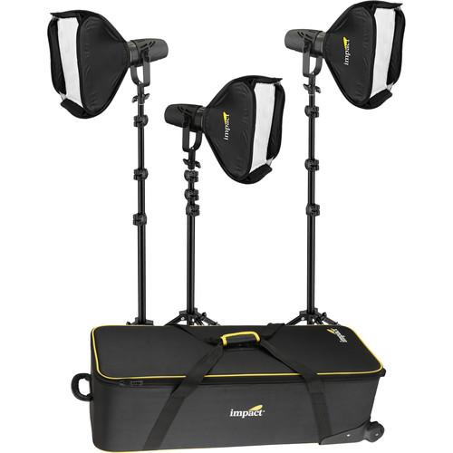 Genaray Torpedo Portable Daylight Focusing 3-LED Light Softbox Kit