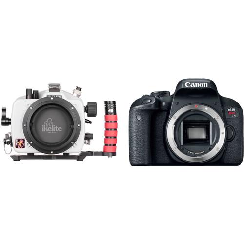 Ikelite Underwater Housing and Canon EOS Rebel T7i DSLR Camera Body Kit