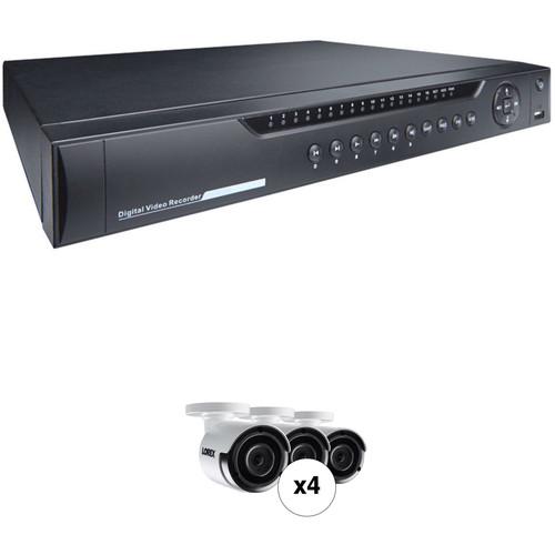 Lorex LNR400S Series 16-Channel 4MP NVR with 3TB HDD & 12 4MP Night Vision Bullet Cameras