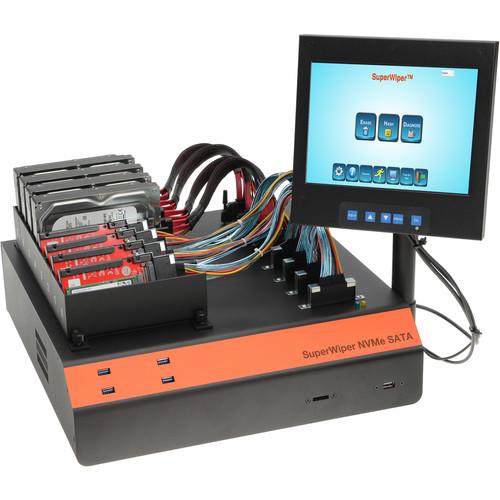 MediaClone SuperWiper Desktop 4 SATA 8-NVMe SFF-8639 Fast Drive Eraser