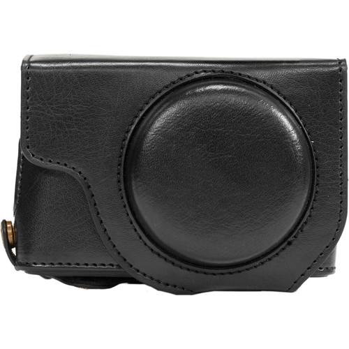 MegaGear Ever Ready Leather Camera Case for Panasonic LUMIX DMC-LX10
