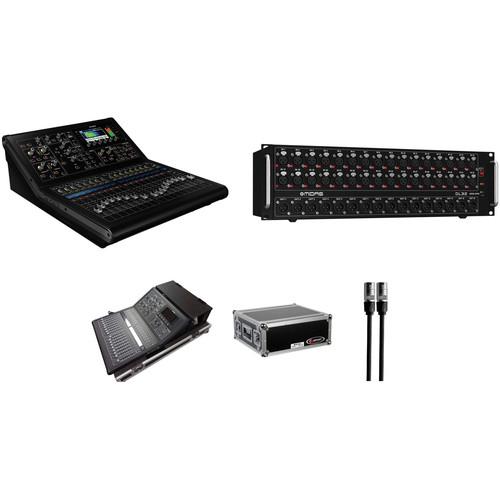 Midas M32R Mobile Digital Console Kit with 32-Channel Stage Box, Cases, and etherCON Cable