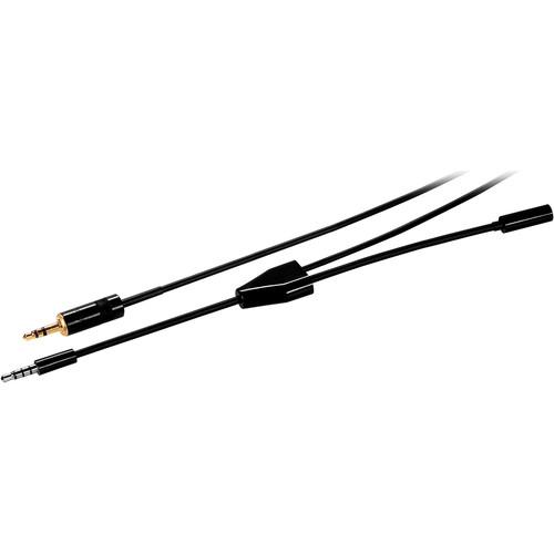 MXL Male TRS to Male TRRS Multimedia Y Adapter Cable for MM-4000 Mini Mixer & FR-310 Microphone to Mobile Devices