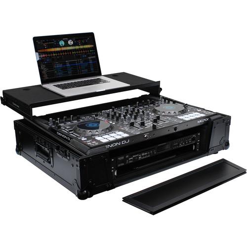 Odyssey Innovative Designs Black Label Glide Case with Wheels for Roland DJ-808 Denon MC7000 DJ Controller