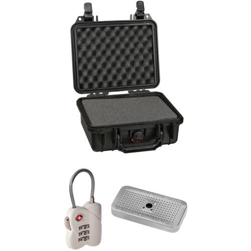 Pelican 1200 Case with Foam Set, TSA Lock, and Desiccant Gel