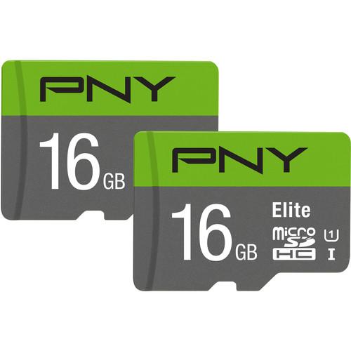 PNY Technologies 16GB Elite UHS-I microSDHC Memory Card