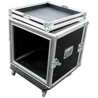 Pro Cases 10U Shock Mount Rack with Casters