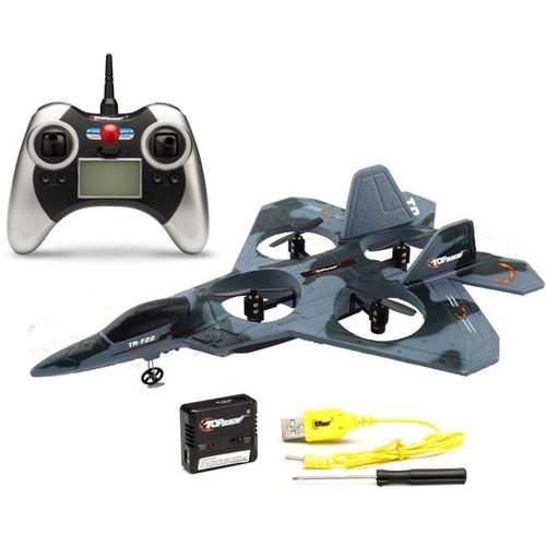 Top Race TR-F22 Fighter Jet 4-Channel Remote Control Quadcopter