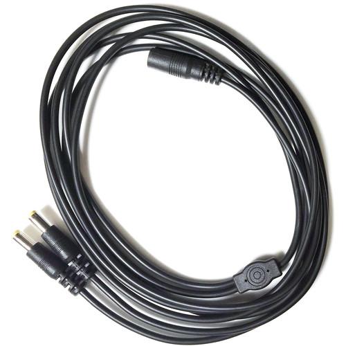 BB&S Lighting 1-to-2 Split Power Cable with 2.1mm Connectors for Pipeline LED System