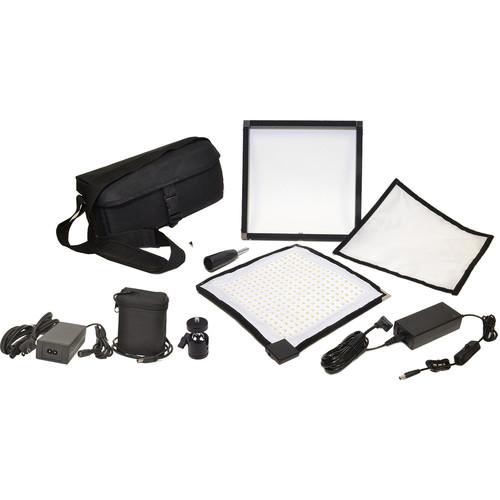 Bescor FM256 Flexible Bi-Color LED Light Mat with Swivel Ball Mount and Battery