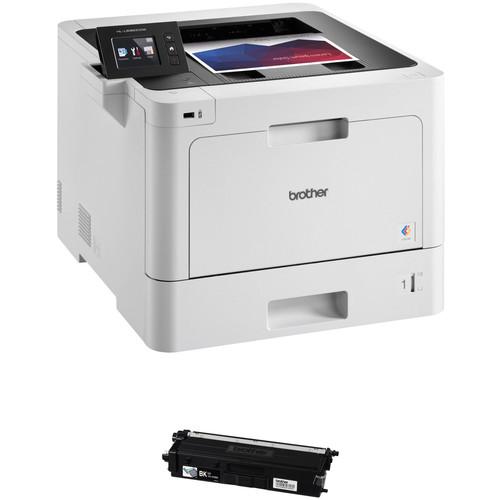 Brother HL-L8360CDW Color Laser Printer with TN433BK High Yield Black Toner Kit