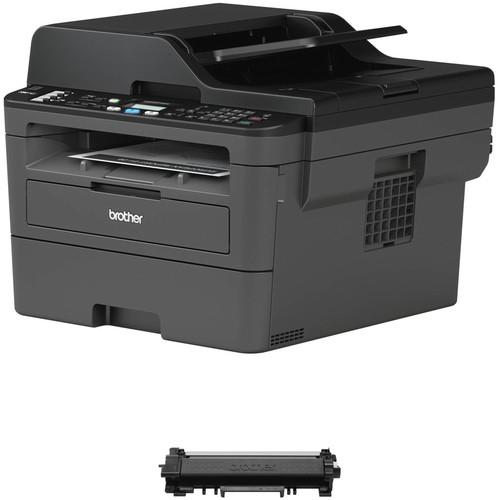 Brother MFC-L2710DW All-in-One Monochrome Printer with TN760 High Yield Black Toner Kit